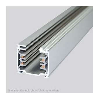 Rail 3 phases 2000mm carré aluminium anodisé LxlxH: 2000x36x33mm|Planlicht-AH4676002AL