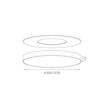 lili/lilibet plaque'de'recouvrement'côté'indirect|Planlicht-AH4F50-KAS-092-9005