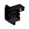 S-TRACK, embout, pour rail 3 allumages, intérieur, noir