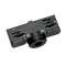 Adaptateur rail 3 allumages pour suspensions, intérieur, noir