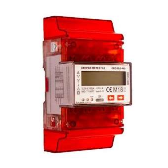 Compteur électrique modulaire triphasé/tétra 100 A M-Bus Certifié MID|Polier ingenierie-POIPRO380MBDC