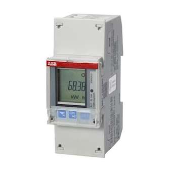 Compteur B21 Monophase Modbus Mesure Directe 65A Steel Mid|ABB-ABB832121