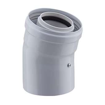 Coude 15DEG concentrique PP/Métal|Poujoulat-PJT170607010