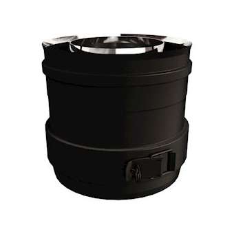 ELEMENT DROIT L100 80-130 PGI Couleur: NOIR9030 - RAL 9030 ED 100 80 PGI|Poujoulat-PJT370802029030