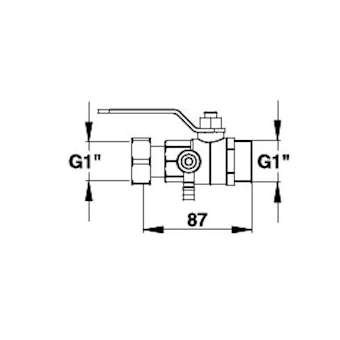 Robinet d'arret 1 avec purgeur|Presto-PSR85992
