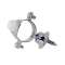 Collier fixation avec butoir caoutchouc et rosace pour tube 32mm Eclair/Eyrem