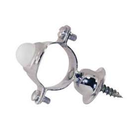 Collier fixation avec butoir caoutchouc et rosace pour tube 32mm Eclair/Eyrem|Presto-PSR47003