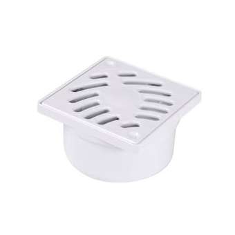 Siphonnette d.40/50 grille pvc 10x10 blanc|Nicoll-NCLSIHJ10