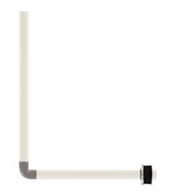 Tube de chasse coudé 32mm en PVC en 3 parties collables pour Presto Eyrem/Eclair|Presto-PSR47865