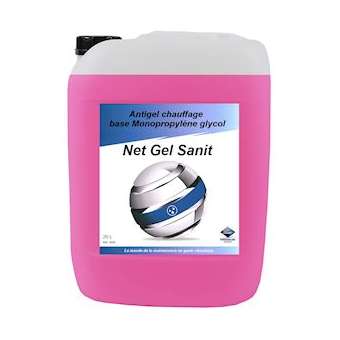 NET GEL SANIT 20L ANTIGEL CHAUFFAGE - BASE MONO-PROPYLÈNE GLYCOL|Progalva-PGA3545