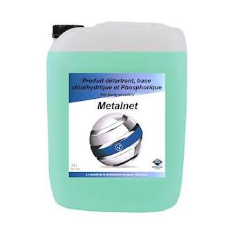 METALNET 20 L PRODUIT DÉTARTRANT BASE CHLORHYDRIQUE ET PHOSPHORIQUE|Progalva-PGA4100