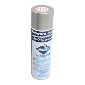 PEINTURE GALVA BRILLANTE 650/400 ML DE 1 A 24 L'AEROSOL|Progalva-PGA5438