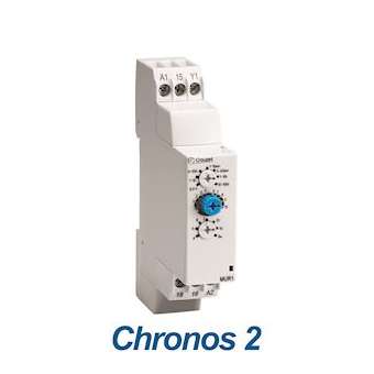 Chronos 2 Timer, MUR3, Din Rail, 17.5Mm, 10-260 Vuc, 1x 8A, 0.1S - 100H|Crouzet-CRT88827103