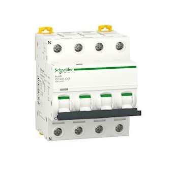 Acti9 iDT40N - disjoncteur modulaire - 4P - 63A - courbe C - 6000A/10kA|Schneider Electric-SCHA9P24463