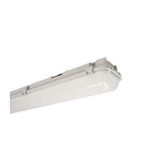 Luminaire étanche IP66 avec 2xR-TUBE 30W, driver él, vasque prismatique, 1277mm|Ridi-RII0950082