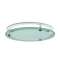 DR150-SPM-G-SB-W, vitre en verre sécurit dépolie, anneau blanc, downlight D 150