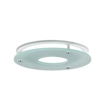 DR150-RM-G-SB-W, anneau en verre sécurit dépoli,collerette blanc. down. D 150|Ridi-RII0202691