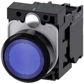 BOUTON-POUSSOIR LUMINEUX, BLEU|Siemens Industries et Infrastructures-SIE3SU1102-0AB50-1BA0
