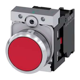 BOUTON-POUSSOIR, ROUGE|Siemens Industries et Infrastructures-SIE3SU1150-0AB20-1CA0
