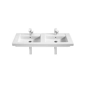 prisma lavabo suspendu 1200 double blanc|Roca france-ROAA327540000