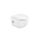 meridian-n cuvette suspendue compacte + fixations blanc