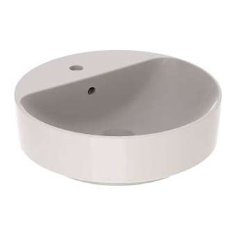 Vasque à poser Geberit VariForm ronde, plage rob., D45, trop-plein, Blanc|Geberit-GBR500.769.01.2
