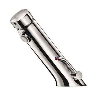 TEMPOSOFT MIX 2 lavabo F3/8' mit. ~7sec + rob. arrêt, LH|Delabie-DL5742500LH