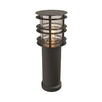 STOCKHOLM noir 46W halogène max./E27 classe II IP65 490mm verrerie claire|Norlys-NOS298SV