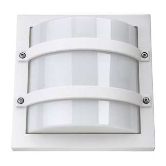LARGO hublot carré avec protection du diffuseur blanc E27 classe I IP65|Sg lighting-NOL611560