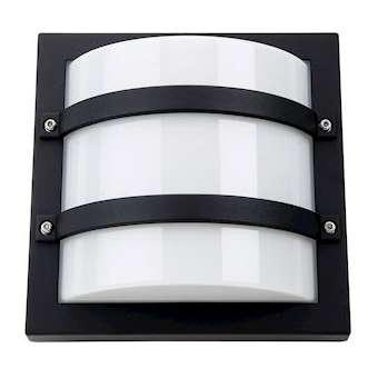 LARGO hublot carré avec protection du diffuseur graphite E27 classe I IP65|Sg lighting-NOL614560