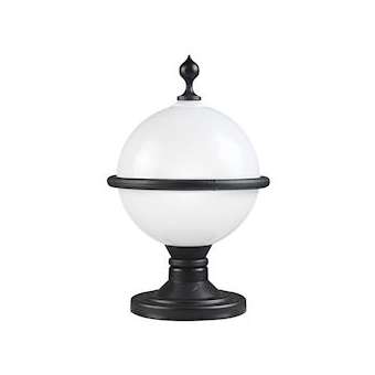 TERMO - Borne Ext. IP44 IK02, noir, E27 60W max., lampe non incl., haut.40cm|Aric-ARI1946