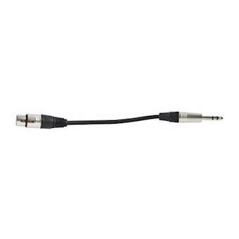 Cordon de liaison - XLR 3P FEMELLE / JACK 6.35 MALE STEREO - 1.5 m|Rondson-ONDCL_08