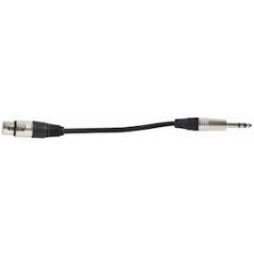 Cordon de liaison - XLR 3P FEMELLE / JACK 6.35 MALE STEREO - 1.5 m|Rondson-ONDCL_08