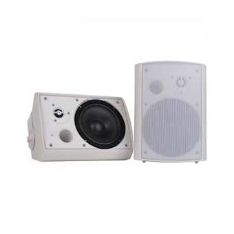 Enceinte active + enceinte passive 2 x 25 W blanches|Rondson-ONDB-6A_B