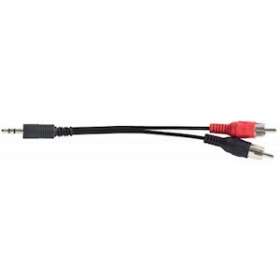 Cordon de liaison - MINI JACK 3.5 MALE / 2 RCA - 3 m|Rondson-ONDCL_20