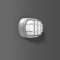 Alu-Lux oval, 8 W, 480 lm, 830, argent, on/off
