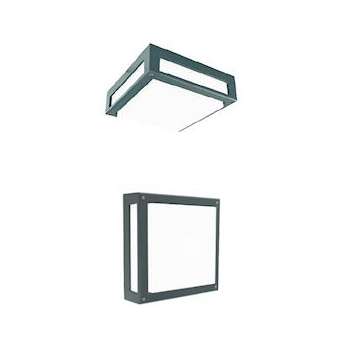 NORDLAND graphite 10W LED max. mod. 1100lm IP65 classe I IK 10|Norlys-NOS718GR