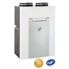 VMC double flux THR 88%, 210 m3/h, pilotable cde filaire et sonde thermo-hygro|S&P France ( Unelvent )-UNE600098
