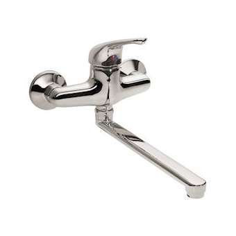 Mitigeur d'évier ea 150 mm avec manette pleine courte et bec orientable|Sanifirst-SAN75096