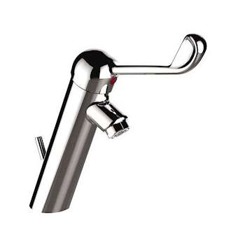 Mitigeur de lavabo h 100 mm s 106 mm - commande au coude - avc vidage|Sanifirst-SAN75840