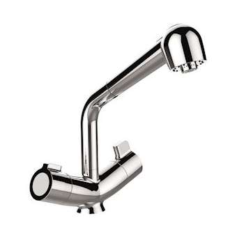 Mitigeur thermostatique de Lavabo Mastermix - douchette extractible|Sanifirst-SAN75714