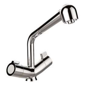 Mitigeur thermostatique de Lavabo Mastermix - douchette extractible|Sanifirst-SAN75714