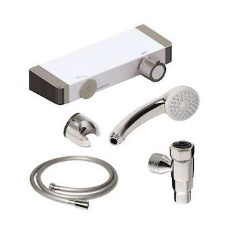 Kit 75710: douchette, support, raccord, flexible|Sanifirst-SAN75750