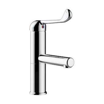 Mitigeur à bec orientable sans vidage h100 s150 Commande au coude - Modul'Mix|Sanifirst-SAN75126