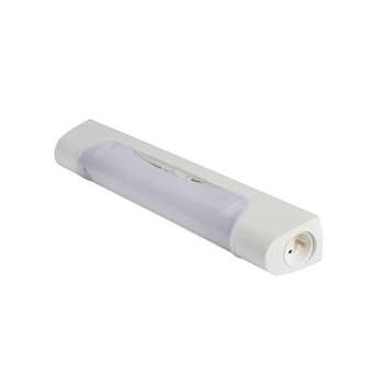Applique standard 470mm IP21 et IK04 Prismaline équipée tube LED S19 +prise 2P+T|Sarlam-SLMSL189805