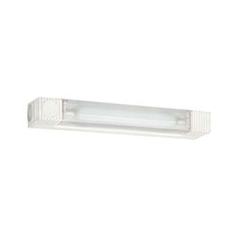 B.85L 21-Réglette S19 IP24 Vol.2 a/inter+rasoir, lampe non incl., opale|Aric-ARI0255