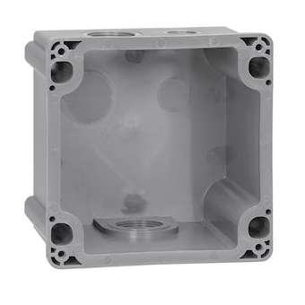 Boîtier réversible simple Hypra IP44/55 pour Prisinter 63A - plastique|Legrand-LEG053749