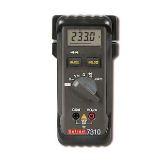 Multimètre numérique de poche 3200 points et bargraph. Livré avec cordons|Sefram instruments-FR4SEFRAM7310