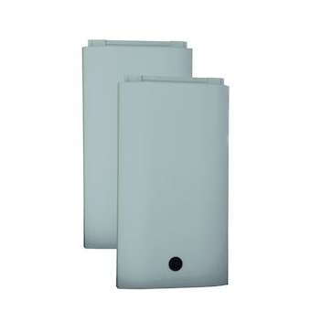 Kit panneau d'habillage Gris + serrure batteuse demi-lune|Seifel-SEI29364