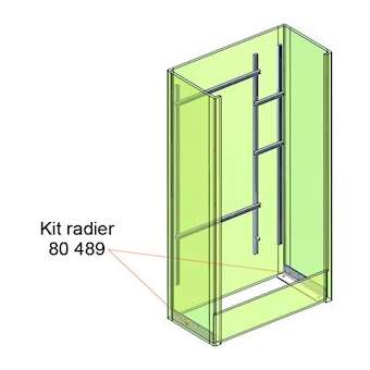 Kit radier pour armoire BPS|Seifel-SEI80489